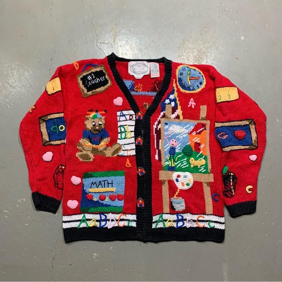 Vintage Handknitted Cardigan - Picture 2 of 12